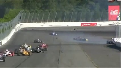 Justin Wilson Dead Moment IndyCar Series Fatal Moment Crash Pocono Raceway 2015