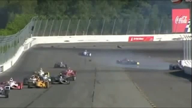 Justin Wilson Dead Moment IndyCar Series Fatal Moment Crash Pocono Raceway 2015