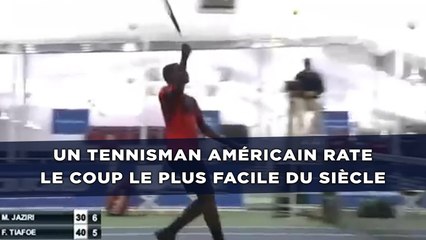 La future star du tennis américain rate le coup le plus facile du siècle
