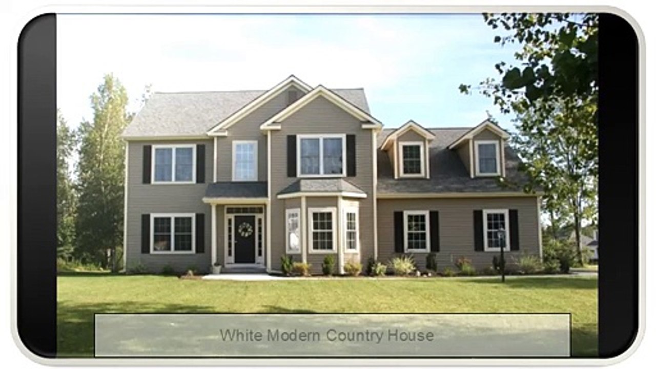 White Modern Country House Designs