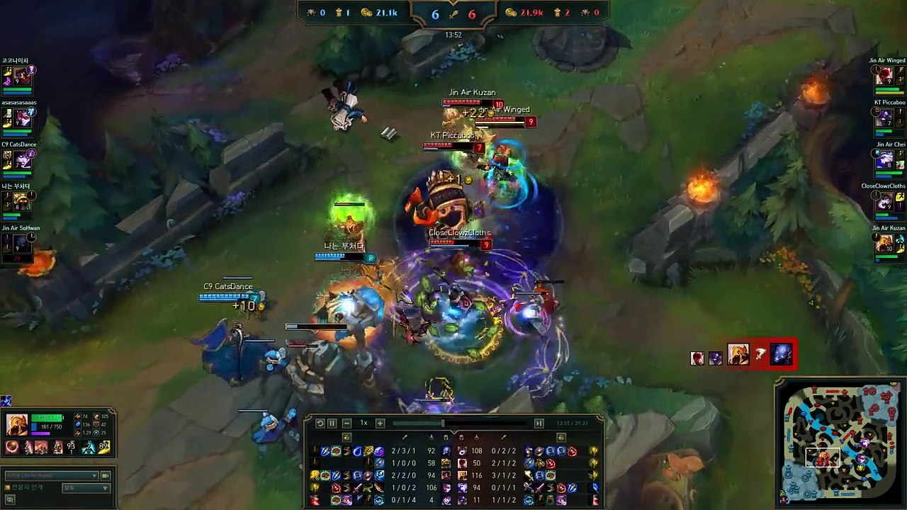 Jin Air Kuzan - Azir vs Viktor - KR LOL SoloQ Highlights