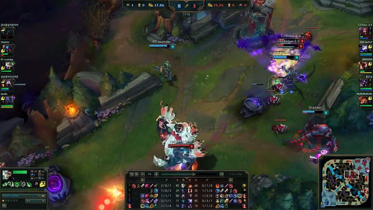 KT ssumday Riven Pentakill, KR LOL Highlight