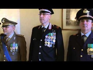 Roma - Deposizione corona lapide caduti del Quirinale (04.11.15)