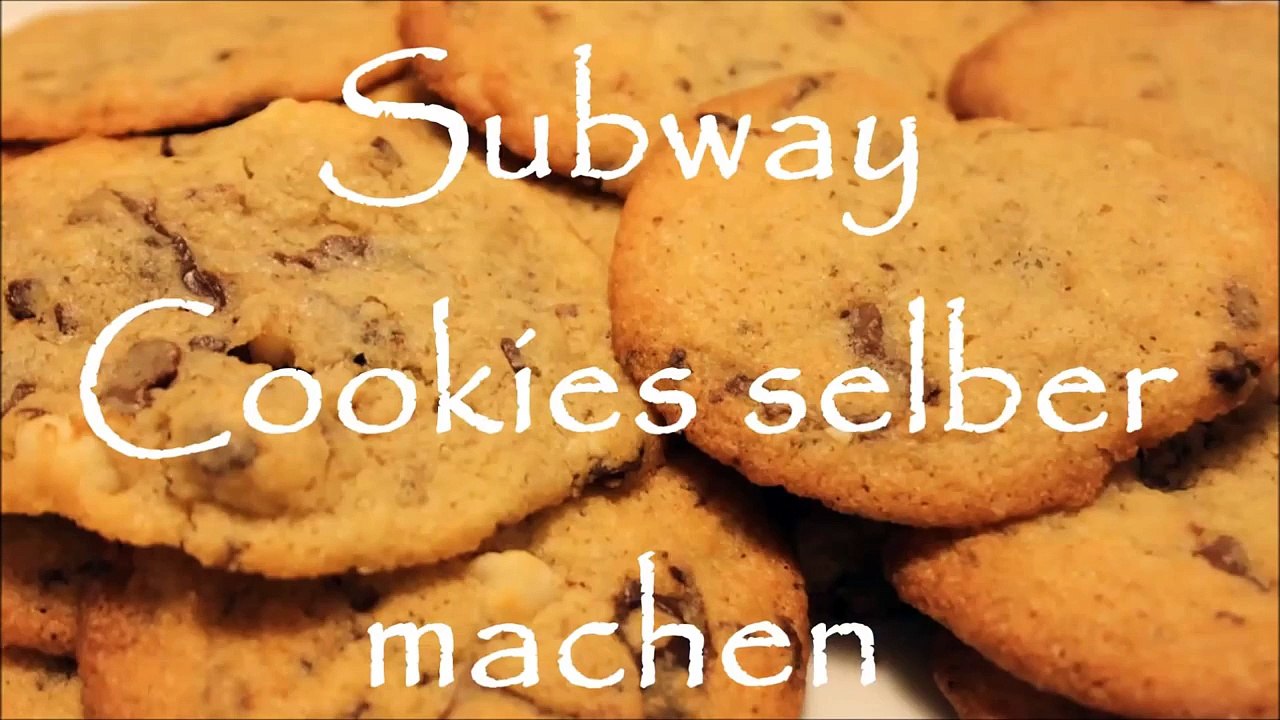 Subway Cookies selber machen Subway Cookie Rezept Backtutorial