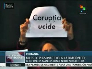 Rumania: exigen dimisión del gobierno tras incendio en discoteca
