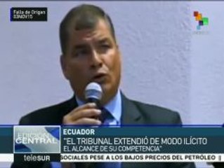 Pdte. Correa se refiere al caso de indemnización a la petrolera Oxy