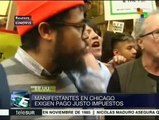 EE.UU.: ciudadanos en Chicago exigen pago justo de impuestos
