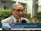Perú: sistema privado de jubilaciones otorga pensiones insuficientes