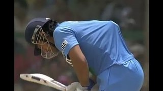 Dhoni Plays with ICE BAGS on his Back