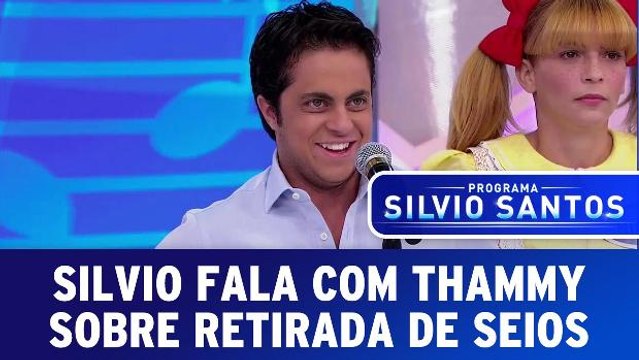 Silvio Santos fala com Thammy sobre retirada dos seios