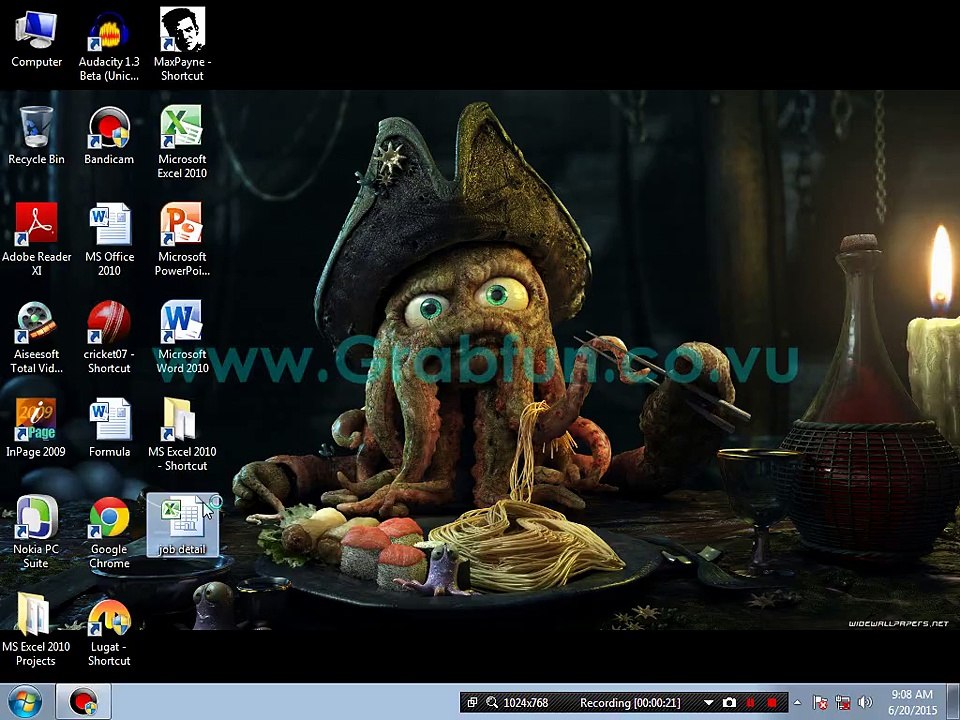 Projects MS Excel 2010 - Job Detail - Part-6