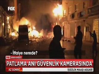 Mardin Nusaybin'deki büyük patlamanın görüntüleri güvenlik kamerasında