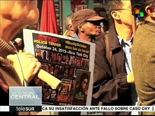 Familiares de víctimas de brutalidad policial en EEUU protestan