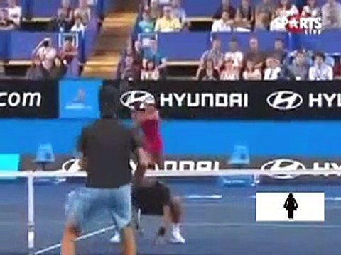 Funny Moments of Tennis Star Novak Djokovic in Tennis Court