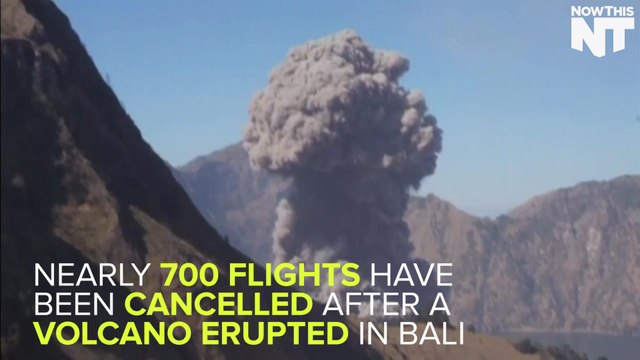 Volcano Eruption In Bali Leaves 700 Flights Cancelled