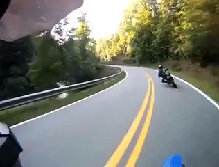Biker Slams Into Turkey (Fatal Accident)