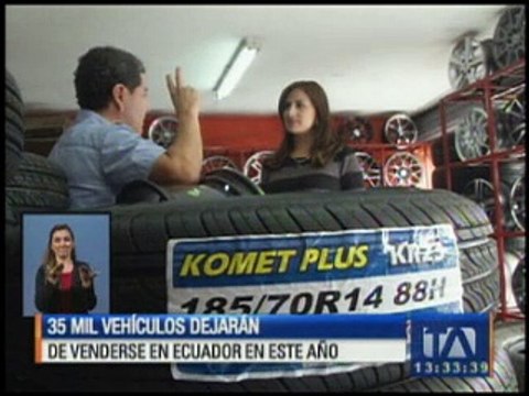 35 mil vehículos dejarán de venderse en Ecuador este año