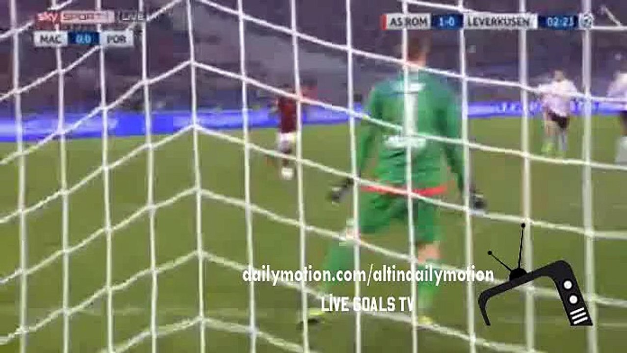 Mohamed Salah Great Goal 1:0 | AS Roma 1 - 0 Bayer 04 Leverkusen - Champions League - 04.11.2015