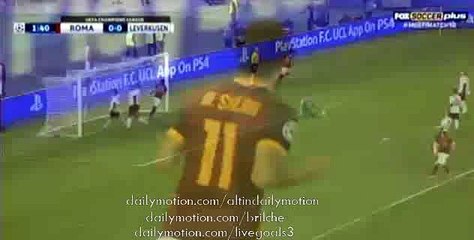 Super Goal Mohamed Salah AS Roma 1 - 0 Leverkusen 2015 HD