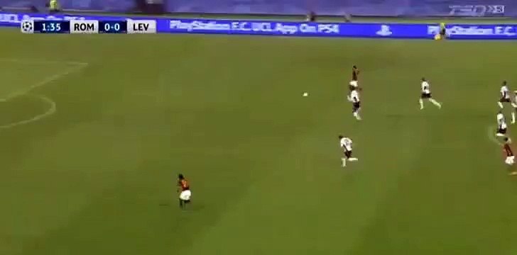 Salah Goal 1-0 | Roma vs Bayer Leverkusen 04.11.2015 HD