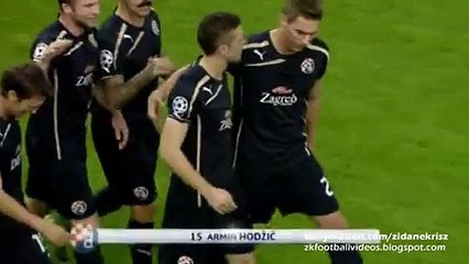 0-1 Armin Hodzič Fantastic Goal | Olympiacos v. Dinamo Zagreb 04.11.2015 HD