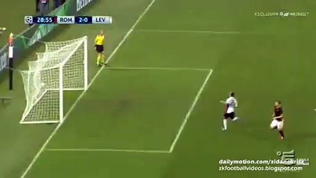 2-0 Edin Dzeko GOAL - Roma v. Bayer Leverkusen 04.11.2015 HD