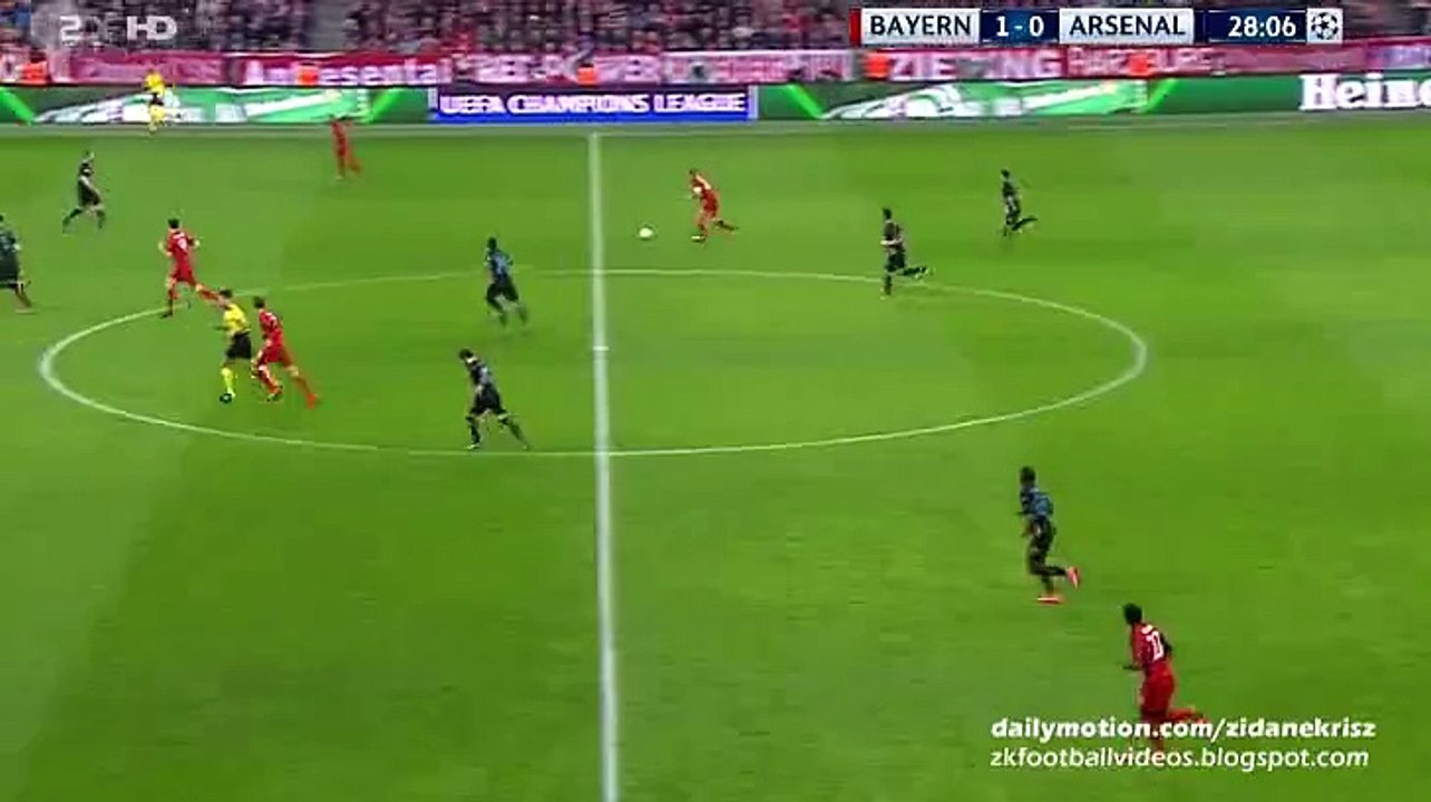2-0 Thomas Müller GOAL - Bayern München v. Arsenal 04.11.2015 HD