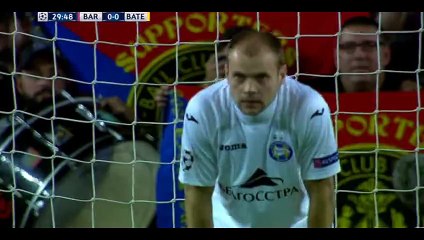Neymar Goal - Barcelona 1-0 BATE - 04-11-2015