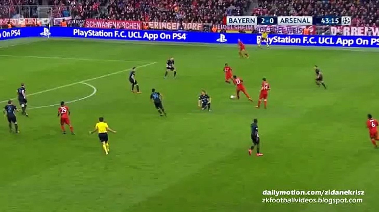 David Alaba 3-0 FANTASTIC Long Range Goal - Bayern München v. Arsenal 04.11.2015 HD