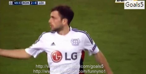 Admir Mehmedi Goal AS Roma 2 - 1 Leverkusen Champions League 4-11-2015