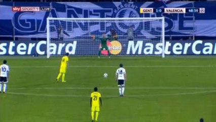 Sven Kums Goal 1-0 Gent vs Valencia 04.11.2015 (HD)