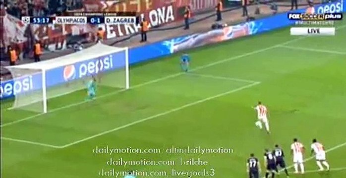 Kostas Fortunis Incredible Missed Penalty - Olympiakos v. Dinamo Zagreb - Champions League - 04.11.2015