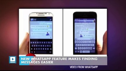 New WhatsApp feature makes finding messages easier
