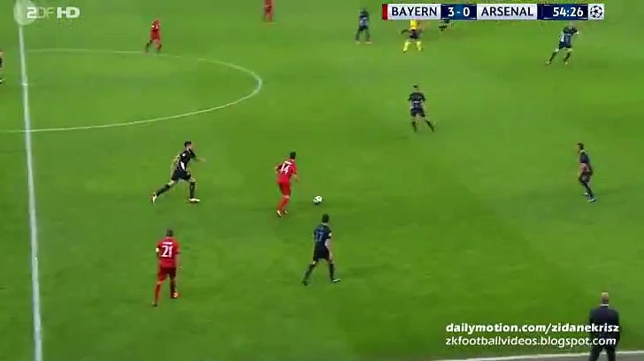 4-0 Arjen Robben Amazing Goal - Bayern München v. Arsenal 04.11.2015 HD