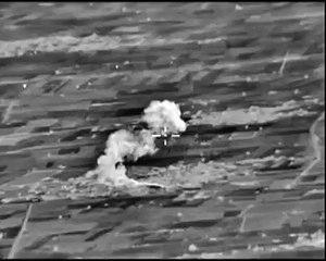 Le résultat de l'application des bombardiers Su-34 Airstrike combattants du CP dans la province de Raqqa LIH