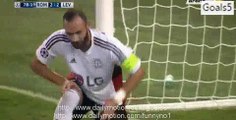 Miralem Pjanić Goal AS Roma 3 - 2 Leverkusen Champions League 4-11-2015