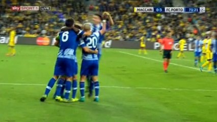 Miguel Layun Goal 0-3 Maccabi Tel Aviv vs FC Porto 04.11.2015 (HD)