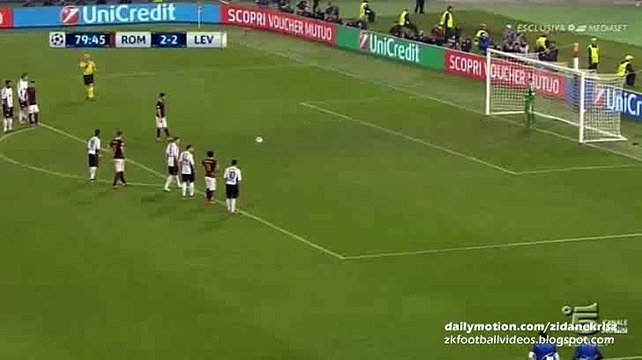 Miralem Pjanic 3-2 INCREDIBLE Penalty GOAL - Roma v. Bayer Leverkusen 04.11.2015 HD