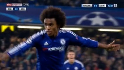 Willian Goal 2-1 Chelsea vs Dynamo Kiev 04.11.2015 (HD)