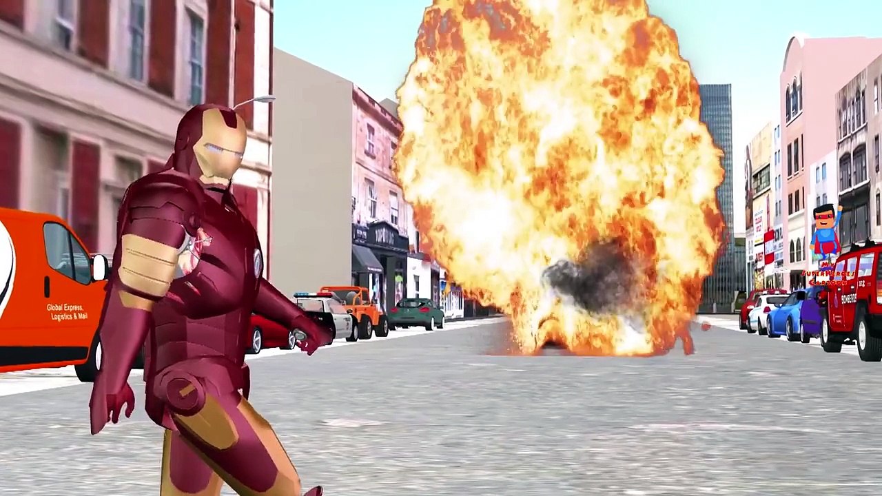 Finger Family Rhymes Spiderman Ironman 3D Cartoons Hulk Captain America Children Nursery R