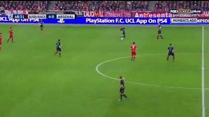 GOAL Giroud Amazing Bayern Munich vs Arsenal