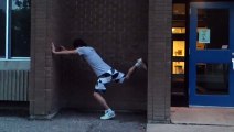 Huge Parkour Wall Climb  Spiderman in Training