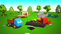 Kids 3D Machine Cartoons for Children 3 - Leo the Truck - FIRE ENGINE TRUCK! () Kid'sfirstTV