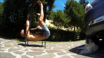 Funny clip - Crazy climbing a chair -Tazio Il Biondo