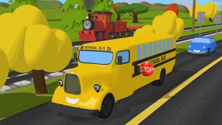 Help Shawn The Train teach the car about traffic signs!