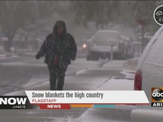 Snow blankets the high country