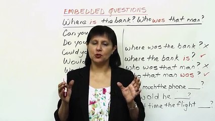 Conversational English - What are Embedded Questions