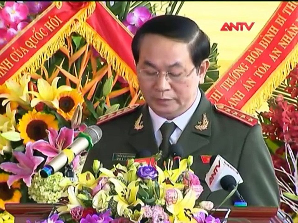 Bộ trưởng Trần Đại Quang dự lễ khai giảng tại Học viện Chính trị CAND