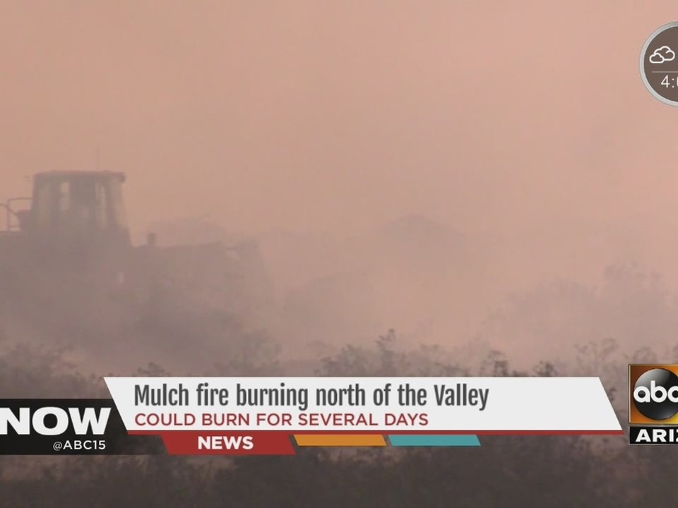 Mulch fire continues to burn in N. Phoenix video Dailymotion