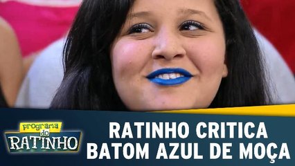 Ratinho critica make de menina da plateia